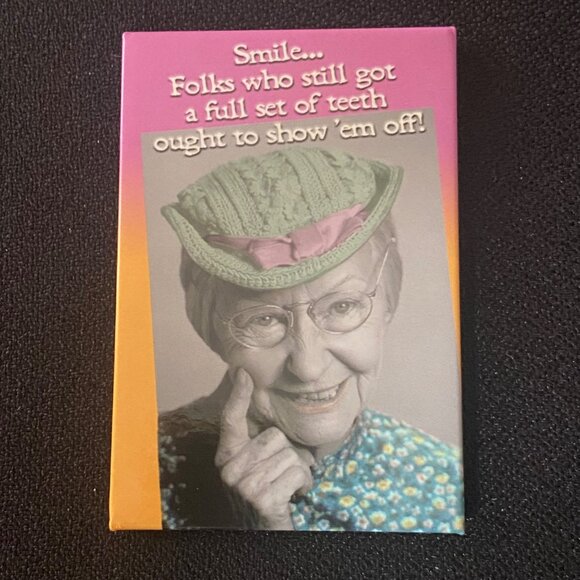 Bundle Combo Leanin' Tree Greeting Card & Magnet Set Beverly Hillbillies Granny - Picture 8 of 12